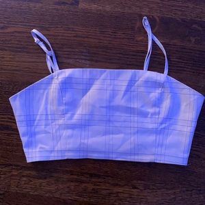 Forever 21 blue crop top